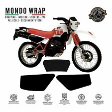 adesivi/Stickers Tabelle Porta Numero XT 350 1985/86 Enduro colore Nero Opaco