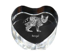 Bengala cuore di cristallo con