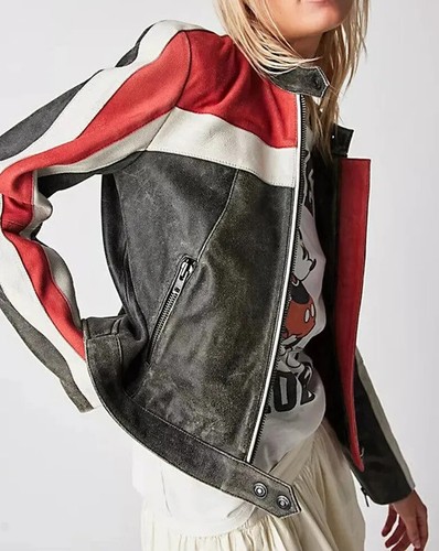 Giacca motociclista donna - giacca,
