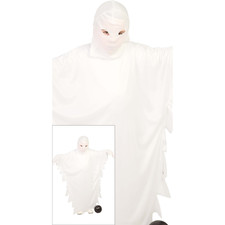 COSTUME FANTASMA PER BAMBINI VESTITO TRAVESTIMENTO HALLOWEEN CARNEVALE COSPLAY