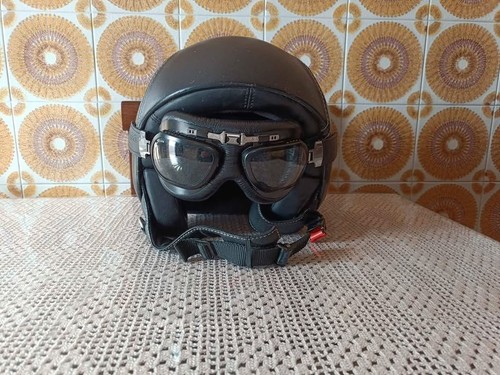 Casco vintage moto con - casco,