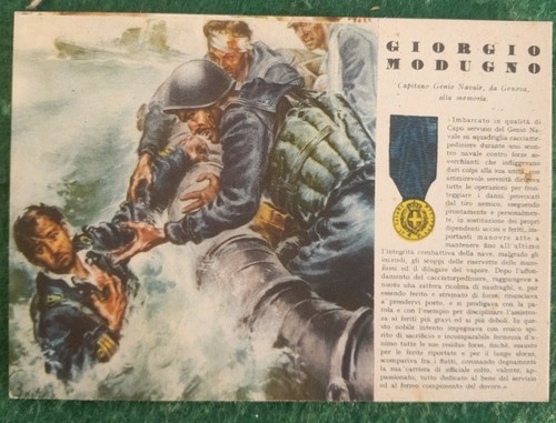 Cartolina medaglia oro valore - cartolina,
