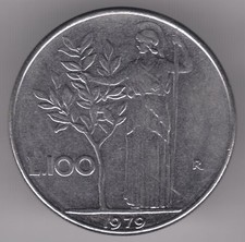 Moneta Italia 1979 100 Lire