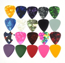 100 pezzi plettri per chitarra medi 0,71 mm vuoti 351 in celluloide