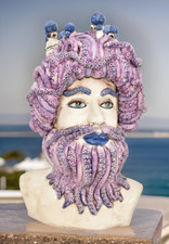 Scultura Testa di Tritone