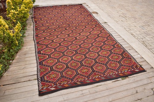 Tappeto vintage turco - , kilim