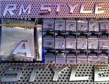 3D Cromo Font Iniziale Adesivo