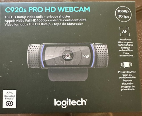 Nuova webcam logitech - nuova, c920s