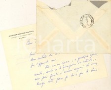 1958 MILANO Lettera prof. Giacomo DELITALA per auguri - AUTOGRAFO