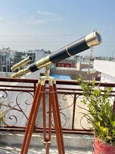 Telescopio vintage in ottone