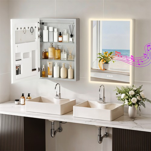 Armadietto bagno illuminato