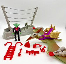 Vintage TYCO DINO RIDERS - Serie 1 - PTERANODON + RASP - Dinosauro completo al 99%