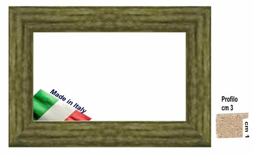 Cornice legno verde oliva - legno,