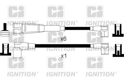 Kit cavo accensione con - kit, scudo