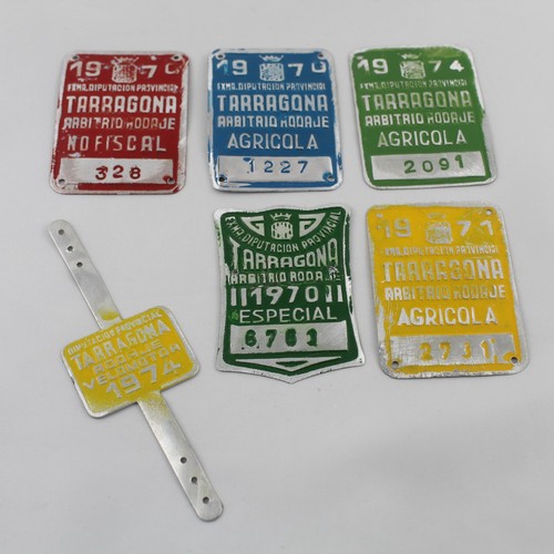 Lotto targhette targhe