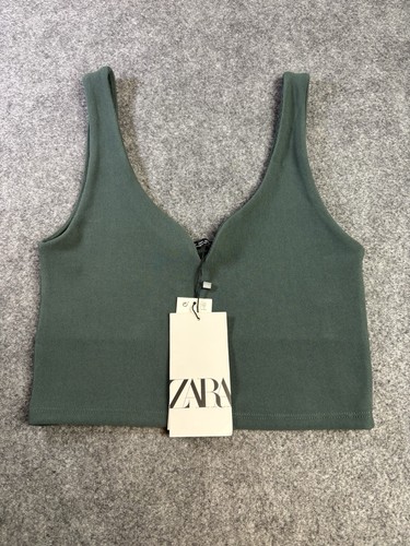 Canotta zara crop costine - crop,