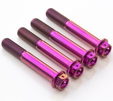 4 bulloni pinza anteriore titanio viola 60 mm per MV Agusta F4 1000 S 2010-2012