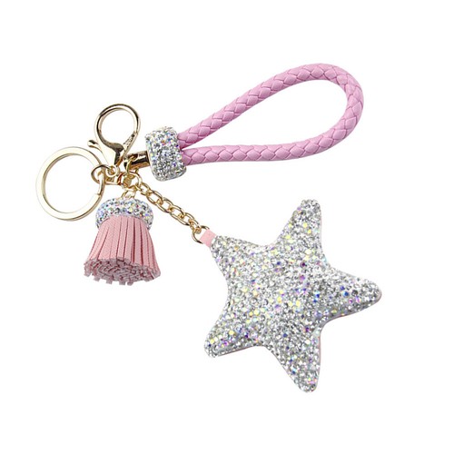 Portachiavi stella strass - ,