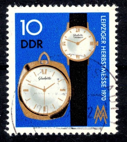Ddr 1601 timbrato orologi - ddr, timbrato/o/orologi