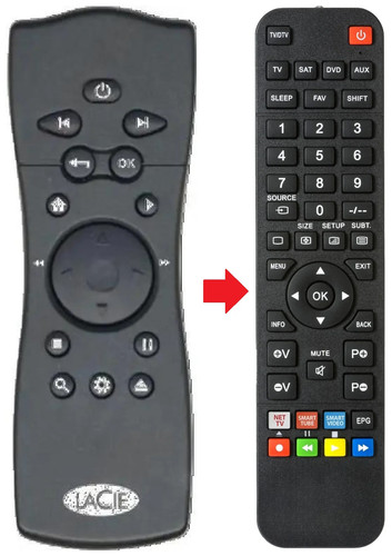 Telecomando adatto per lacie - telecomando,