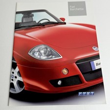 FIAT BARCHETTA / 20p brochure