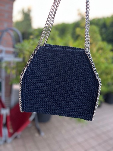 Borsa fatta mano uncinetto - borsa,