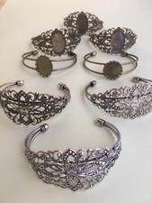 Lotto/Stock 8 Bracciali In Metallo Filigranato-Bangles Bronzo/argento