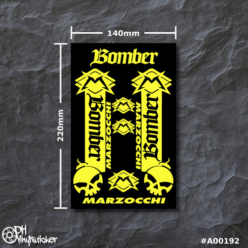 Marzocchi sticker giallo - sticker,