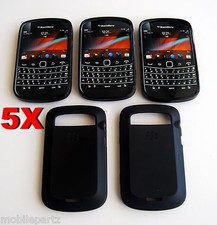 5 x custodia morbida nera originale BlackBerry per Bold 9900 ACC-38873-201