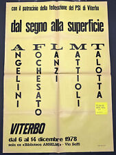 Z42 manifesto Viterbo 1978 arte pittori Angelini Fochesato Lanzi Mattioli Talott