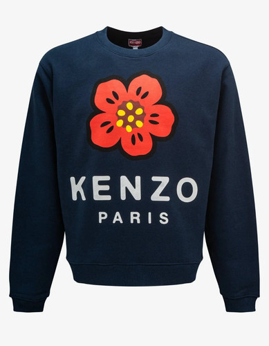 Felpa kenzo blu - fiore, rrp