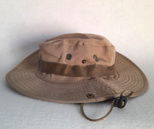 Cappello Cotone Nautica Tesa Larga Sole Militare Estivo Pescatore  Beige _S1