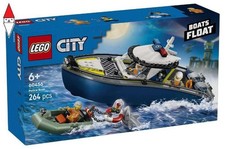 COSTRUZIONE LEGO INSEGUIMENTO DEL MOTOSCAFO DELLA POLIZIA