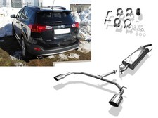 FOX Inox Duplex Impianto Scarico Sportivo Toyota RAV4 Diesel Da 2013 Je 140x90mm