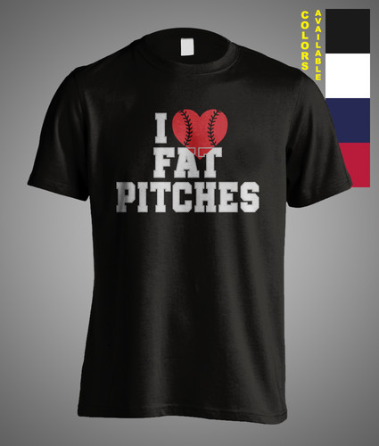 Maglietta love fat pitches - maglietta,