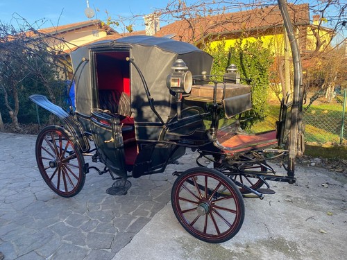 Carrozza antica landò fine - landò,