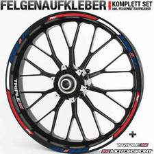 Adesivi bordo cerchio + per Speed Triple Union Jack Triumph Buell