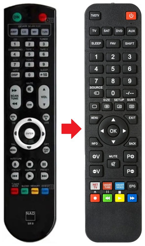 Telecomando adatto per nad - telecomando,