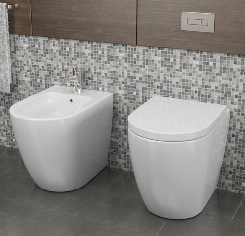 Coppia sanitari ceramica - coppia, in