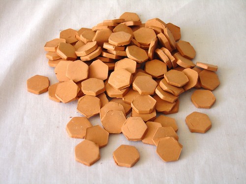150 piastrelline esagonali - n.150,