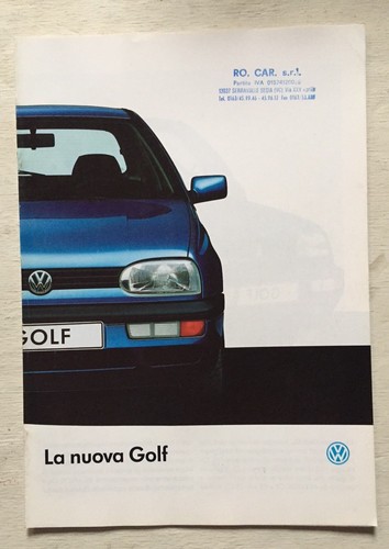 Depliant volkswagen golf - depliant,