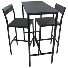 Set tavolo sgabelli nero - set,