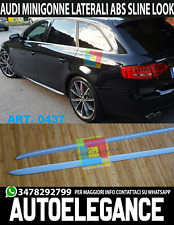 MINIGONNE LATERALI AUDI A4 B8 8K SOTTOPORTA S-LINE LOOK IN ABS