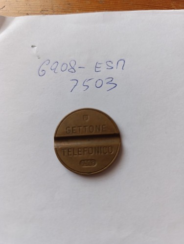 Gettone telefonico esm 7503 - gettone,