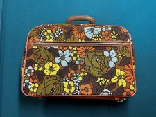 Valigia tela vintage anni 70