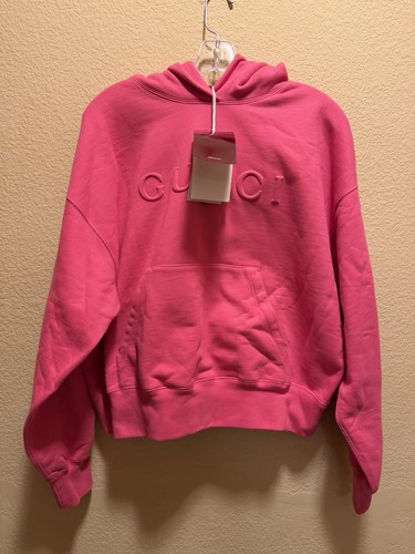 Felpa con cappuccio rosa nuova