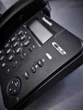 Telefono Fisso Panasonic KX-TS560EX1 Nero Sistema Telefonico Integrato Display