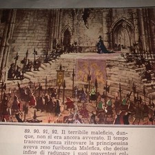 FIGURINA  N. 89/ 92 LA BELLA ADDORMENTATA  ED. LAMPO 1960 OTTIMA  Da Recupero