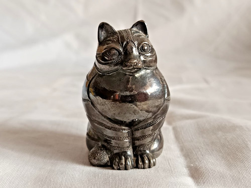 Scultura fermacarte gatto - fermacarte, in