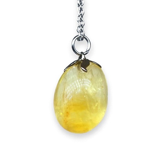 Fluorite gialla collana con - ,